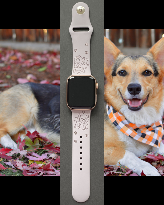 Joyful Corgi Dog Watch Band For Apple Watch