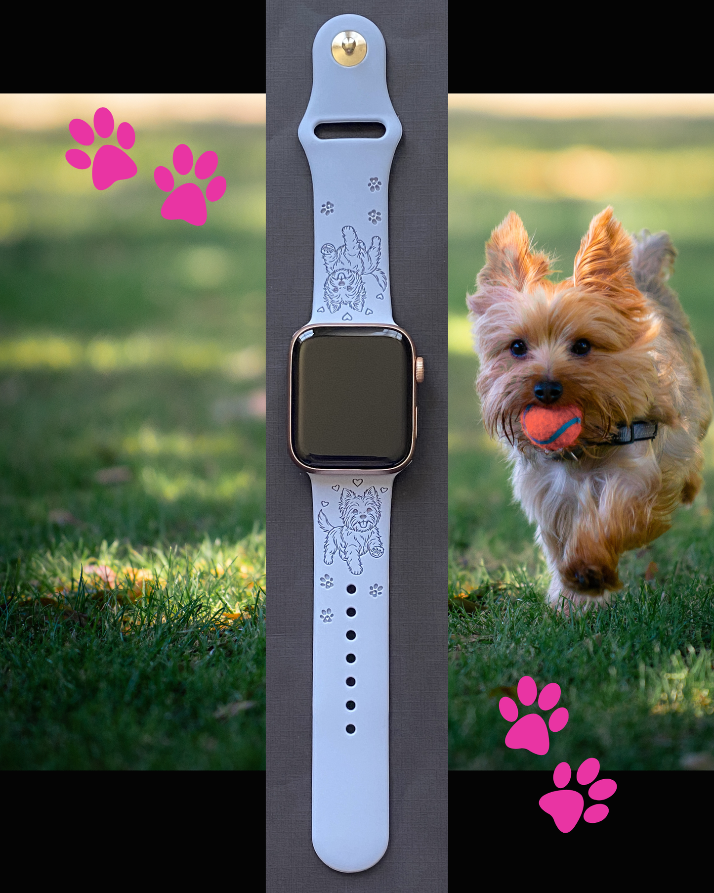 Joyful Yorkie Watch Band For Apple Watch