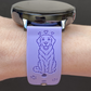 Joyful Golden Retriever Dog 20mm Samsung Galaxy Watch Band