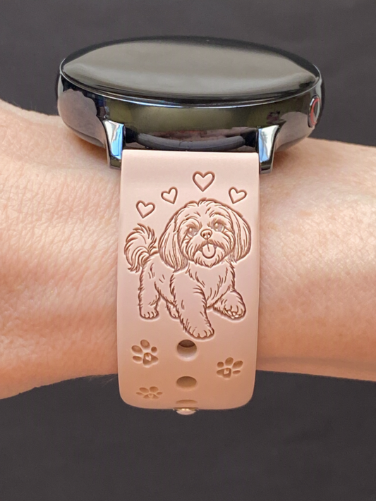 Joyful Shih Tzu Dog 20mm Samsung Galaxy Watch Band
