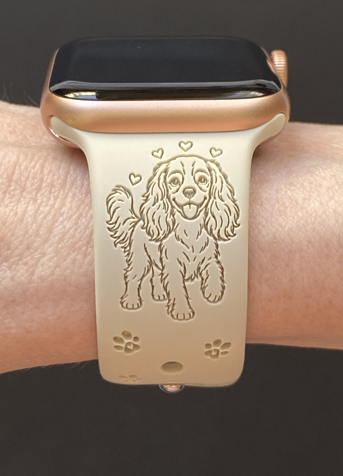 Joyful Cavalier King Charles Spaniel Dog Watch Band For Apple Watch