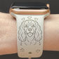 Happy Cavalier King Charles Spaniel Dog Watch Band For Apple Watch