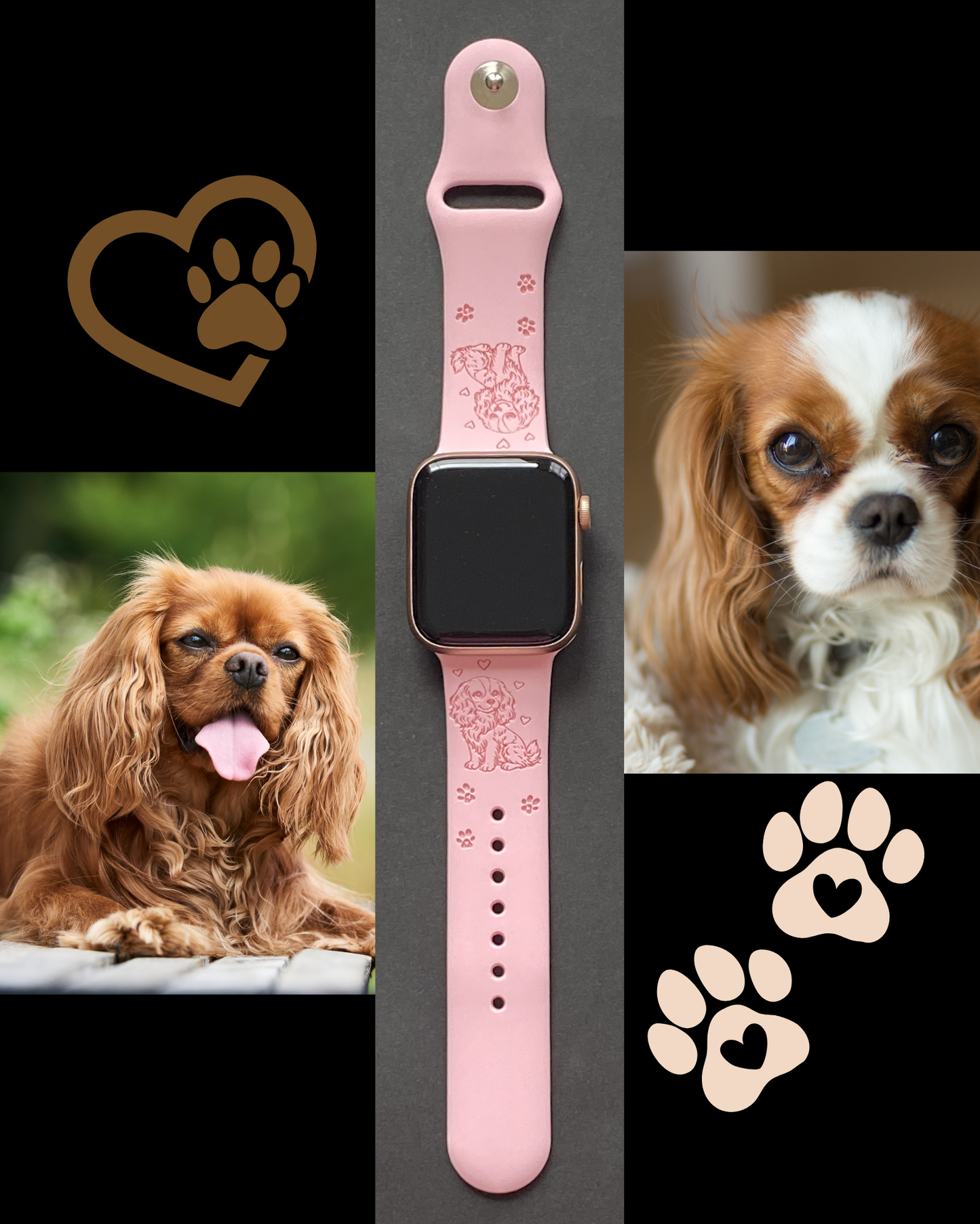 My Cavalier King Charles Spaniel Dog Watch Band For Apple Watch