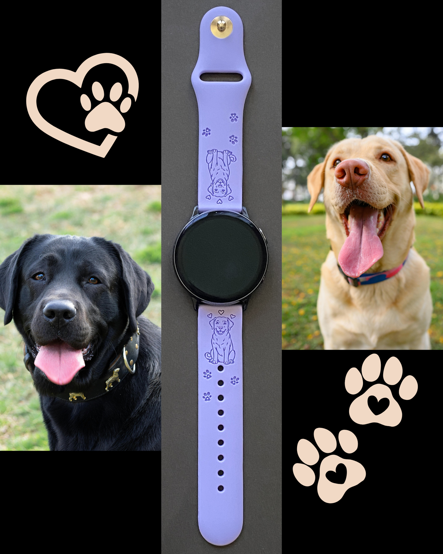 Labrador Retriever Dog 20mm Samsung Galaxy Watch Band
