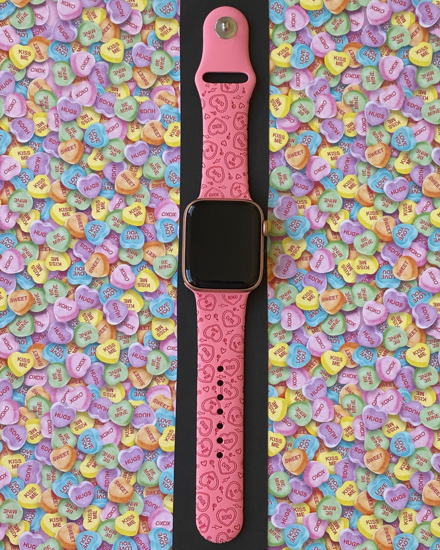 Candy Lace Hearts Apple Watch Band