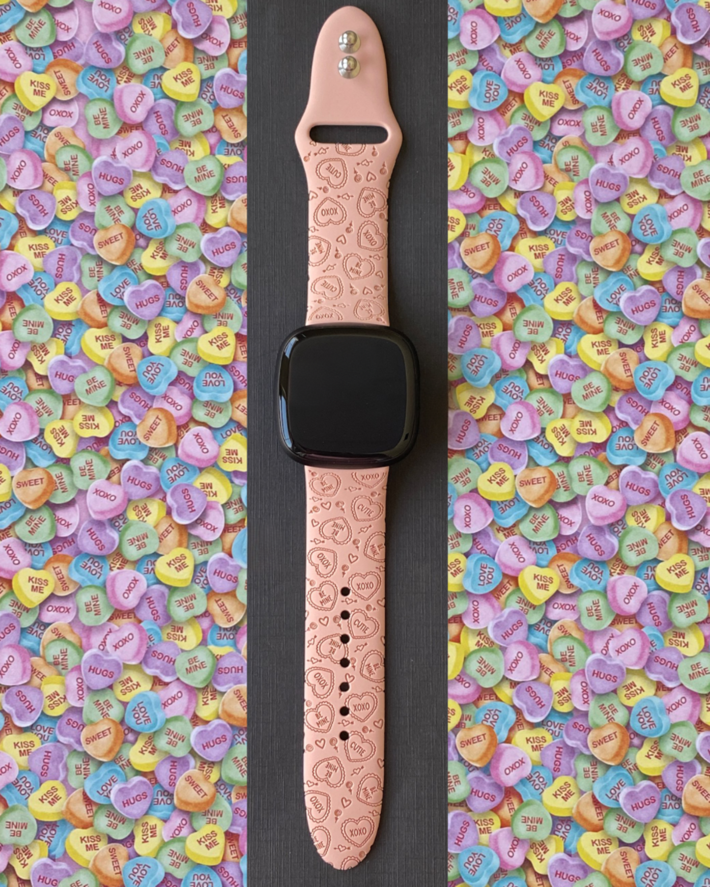 Candy Lace Hearts Fitbit Versa 3/Versa 4/Sense/Sense 2 Watch Band