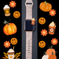 Pumpkin Spice Latte Smiley Apple Watch Band