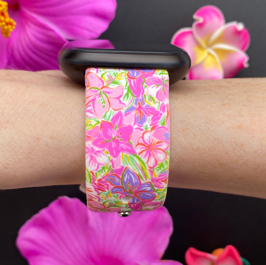 Lavender Tropics Fitbit Versa 3/Versa 4/Sense/Sense 2 Watch Band