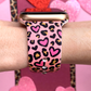 Leopard Hearts Apple Watch Band