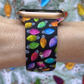 Christmas Lights Black Watch Band For Apple Watch