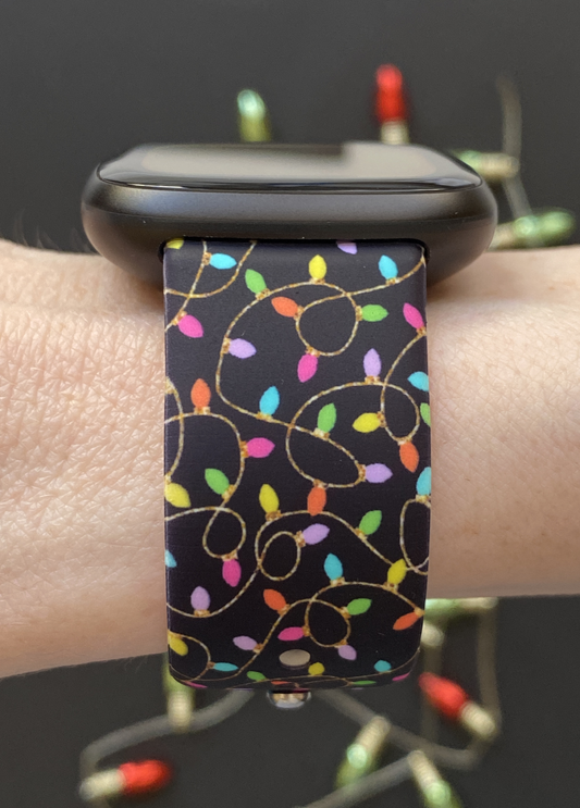 Holiday Lights Fitbit Versa 3/Versa 4/Sense/Sense 2 Watch Band