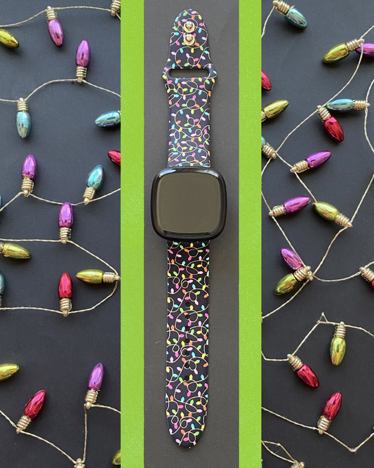 Holiday Lights Fitbit Versa 3/Versa 4/Sense/Sense 2 Watch Band