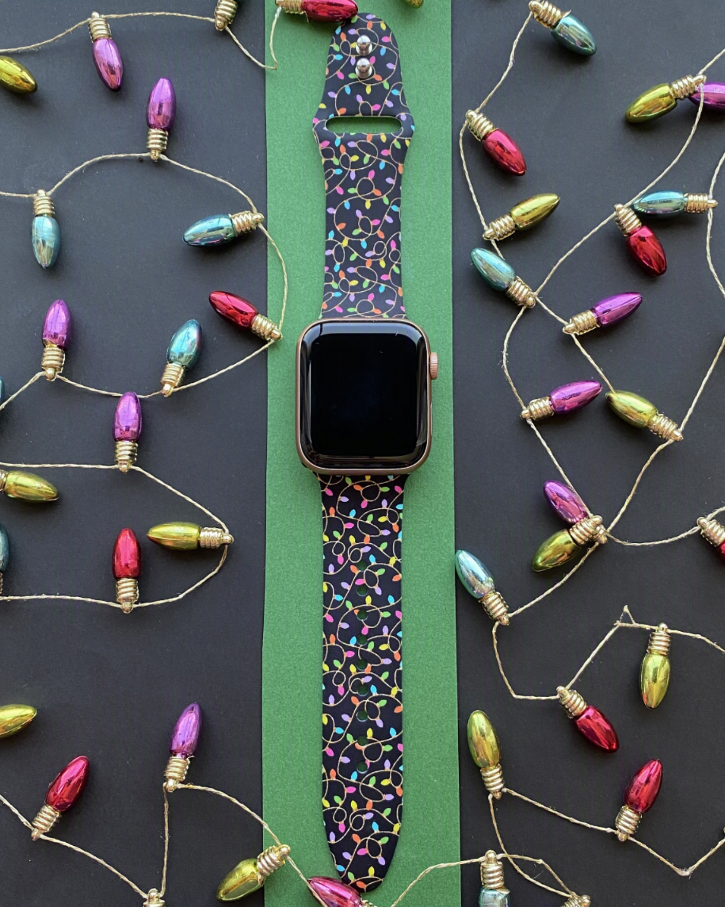 Holiday Lights Christmas Watch Band For Apple Watch