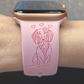 Long Haired Dachshund with Bow Dog Watch Band For Apple Watch