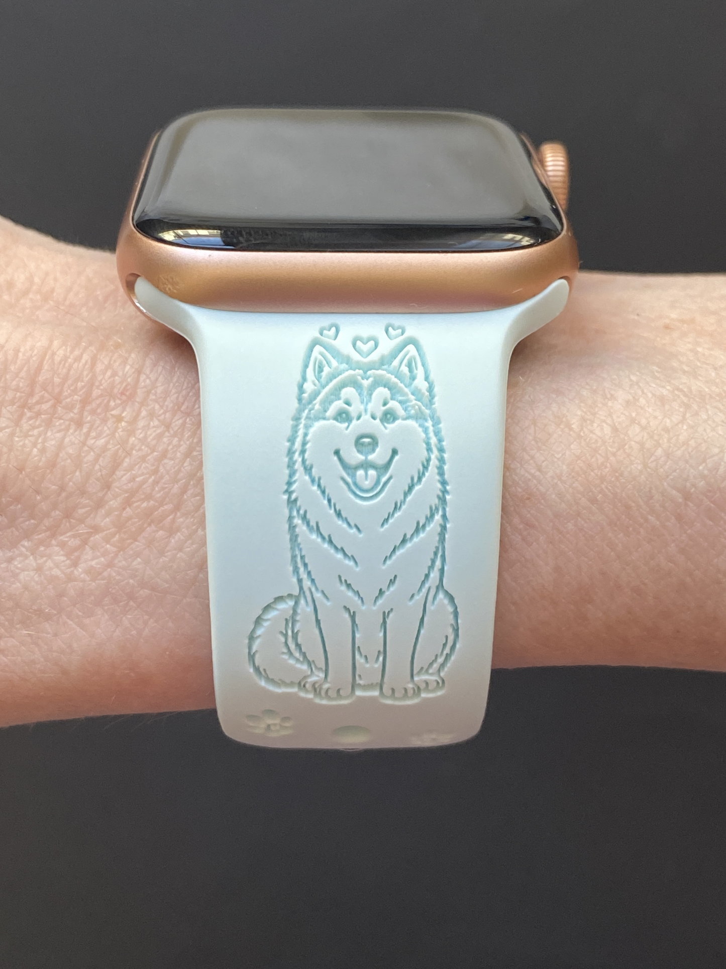 Happy Alaskan Malamute Dog Watch Band For Apple Watch
