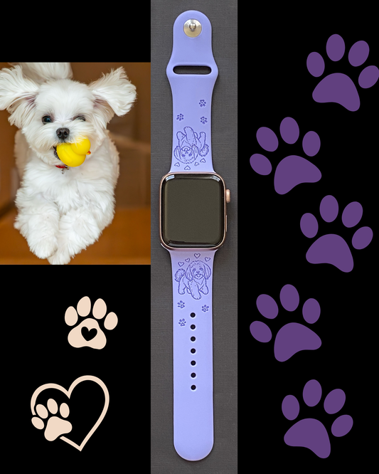 Joyful Maltese Dog Watch Band For Apple Watch