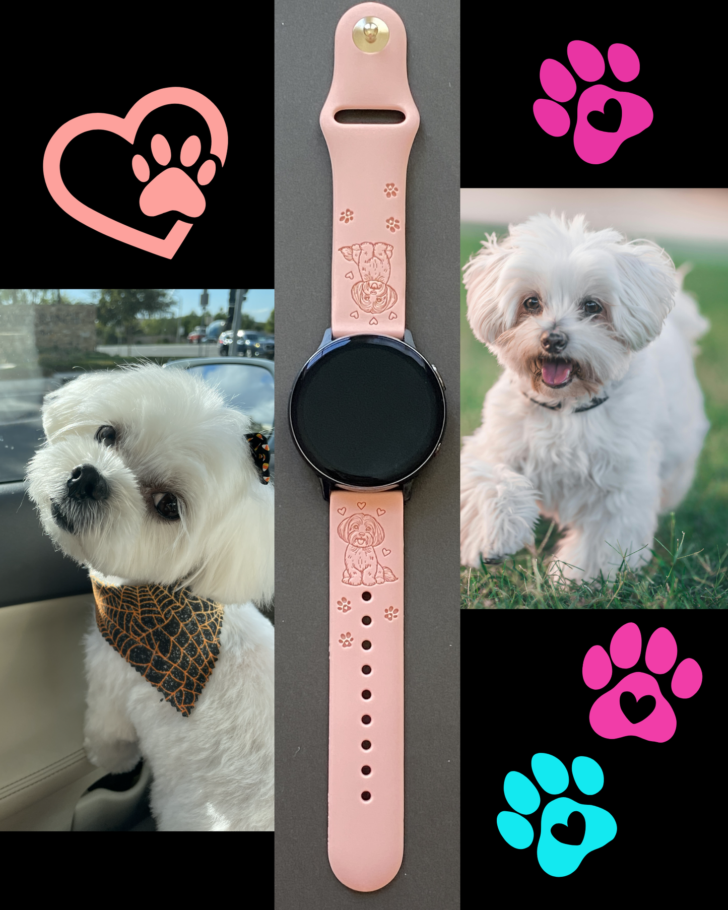 My Maltese Dog 20mm Samsung Galaxy Watch Band