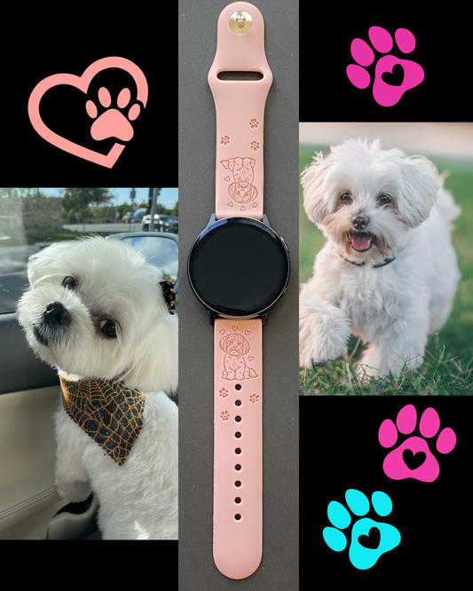 My Maltese Dog 20mm Samsung Galaxy Watch Band