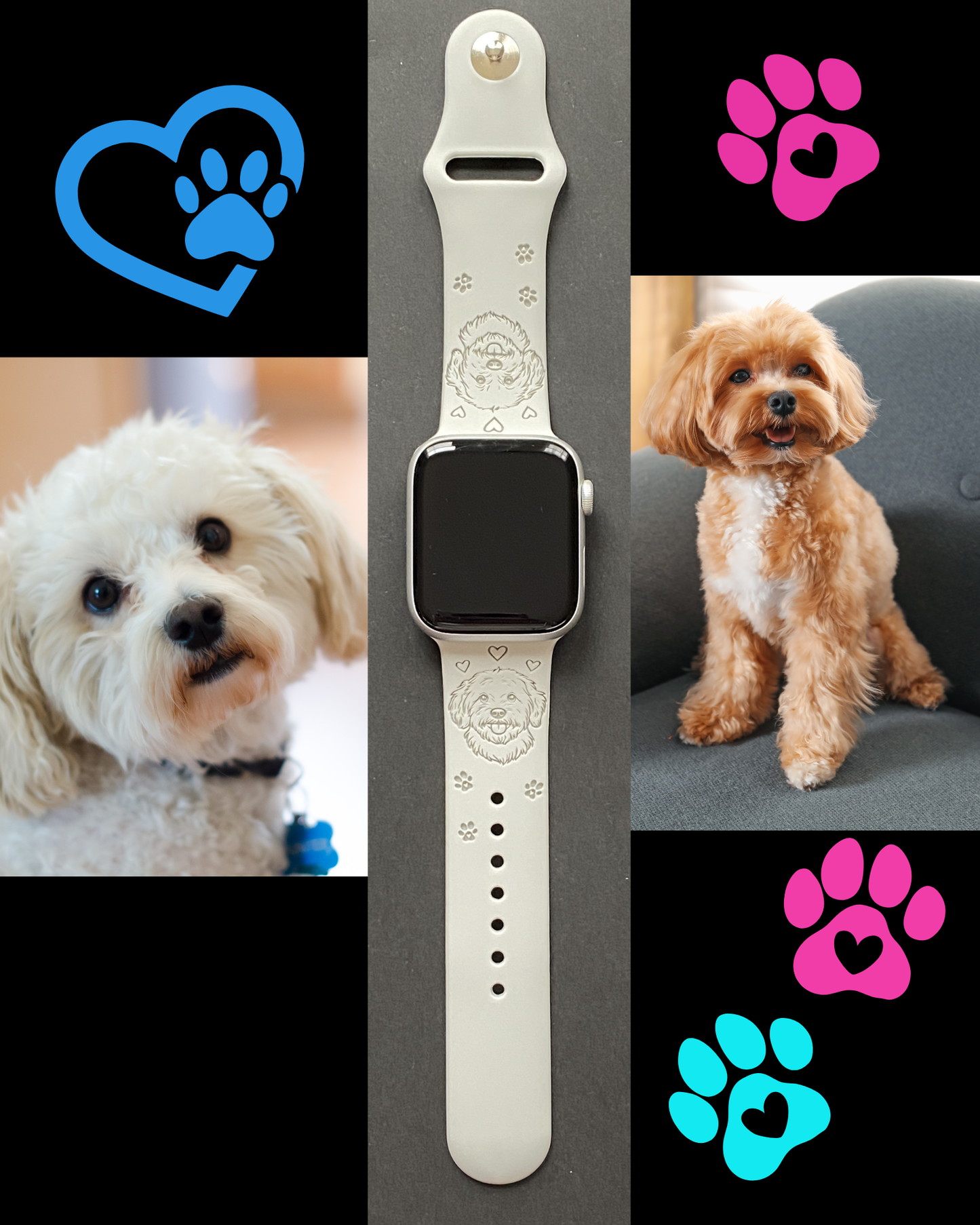 Maltipoo Dog Watch Band For Apple Watch