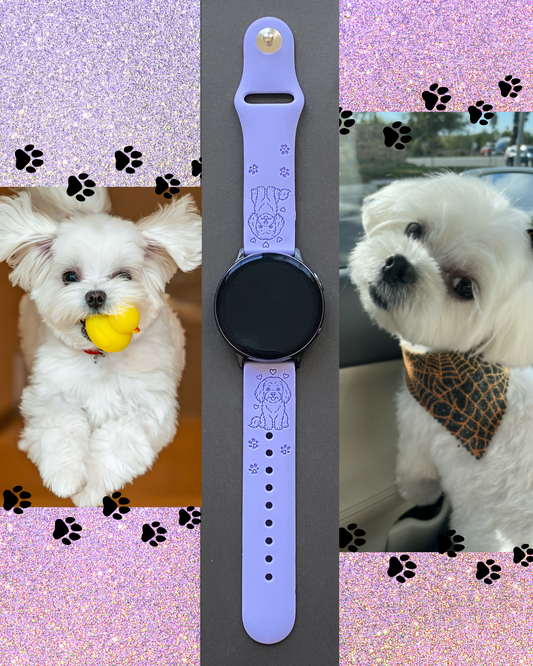 My Maltese Dog 20mm Samsung Galaxy Watch Band
