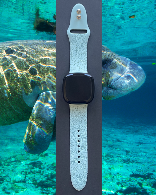 Manatees Fitbit Versa 3/Versa 4/Sense/Sense 2 Watch Band