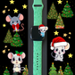 Christmas Mice Fitbit Versa 3/Sense Watch Band