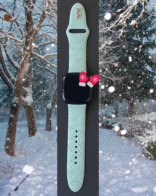 Winter Mittens Fitbit Versa 3/Versa 4/Sense/Sense 2 Watch Band