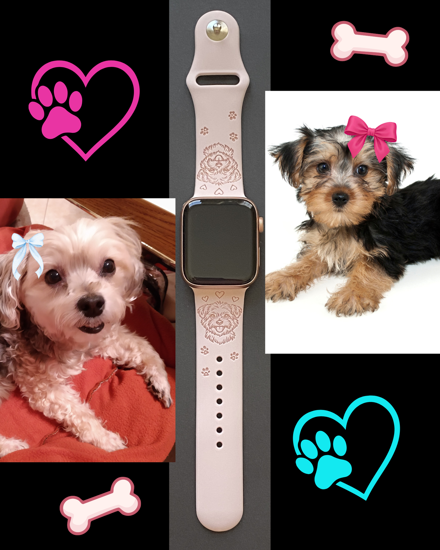 Morkie Dog Watch Band For Apple Watch