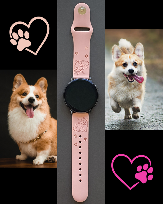 My Corgi Dog 20mm Samsung Galaxy Watch Band