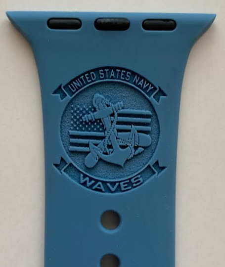 Navy Waves Watch Band