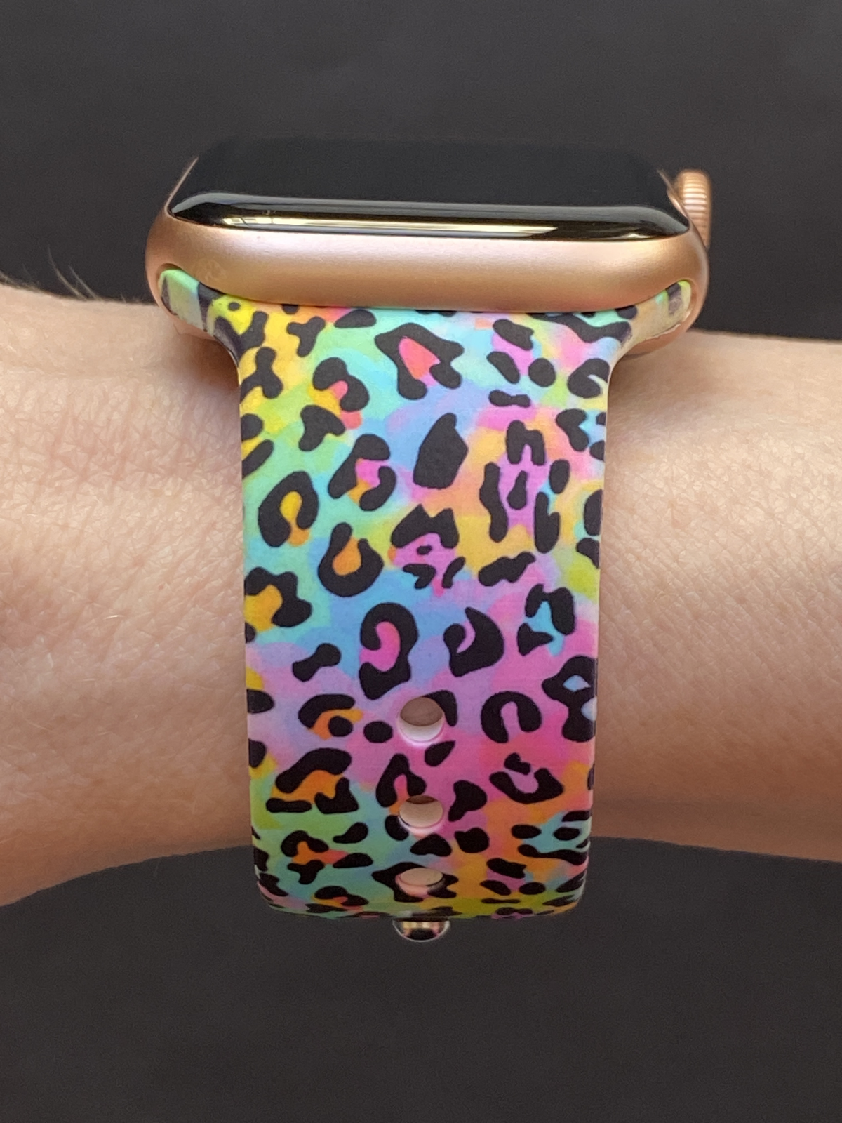 Neon Leopard Watch Band For Apple Watch