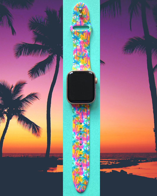 Sunset Palms Watch Band For Apple Watch