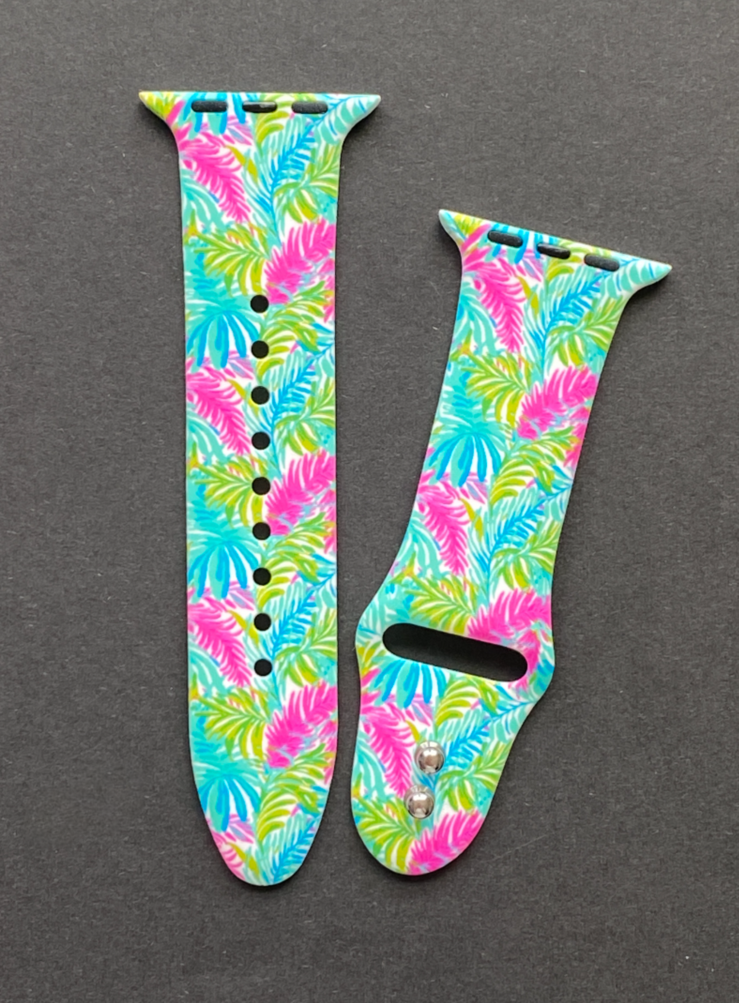 Neon Palm Fronds Watch Band For Apple Watch