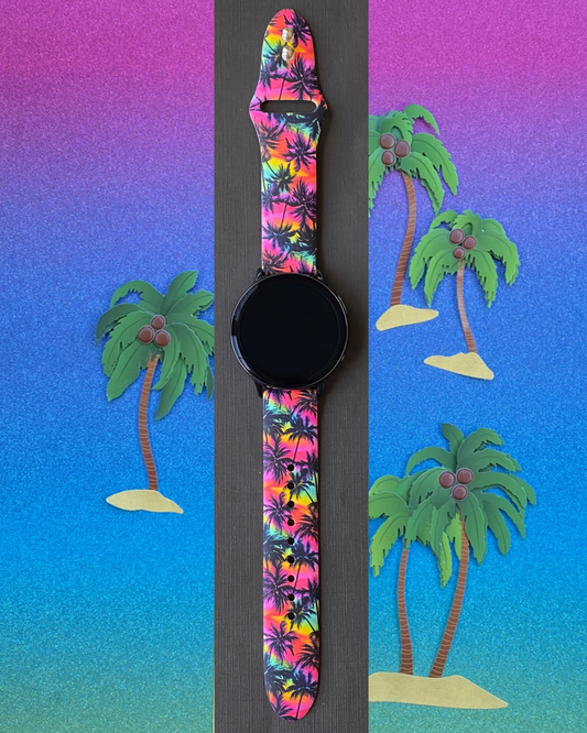 Neon Palms Samsung Galaxy Watch Band