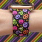 Neon Pumpkins Watch Band For Apple Watch