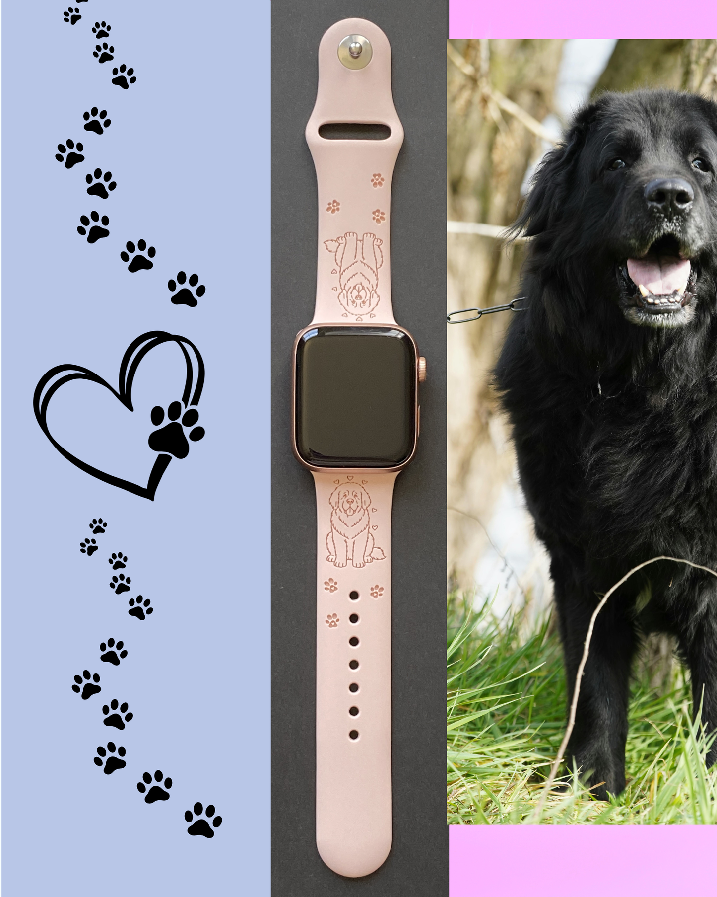 Newfoundland Dog Watch Band For Apple Watch