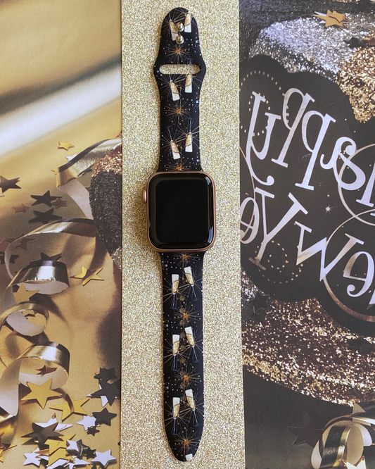 New Years Celebration Watch Band For Apple Watch