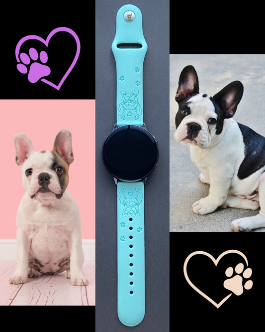 My French Bulldog 20mm Samsung Galaxy Watch Band