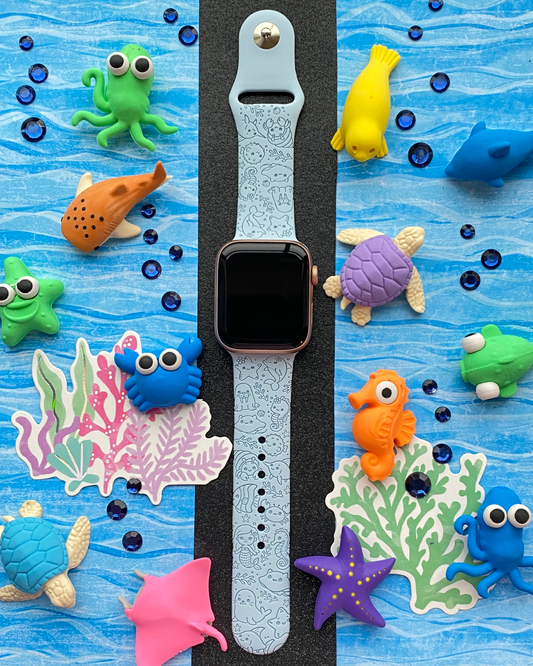 Sea Creatures Watch Band For Apple Watch