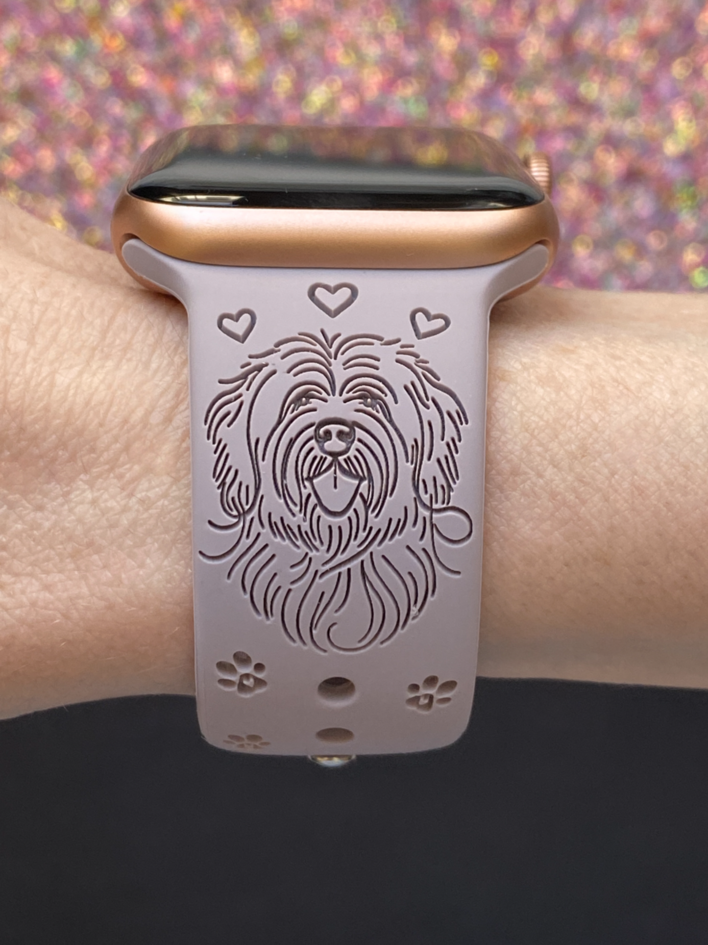 Old English Sheepdog Dog Watch Band For Apple Watch
