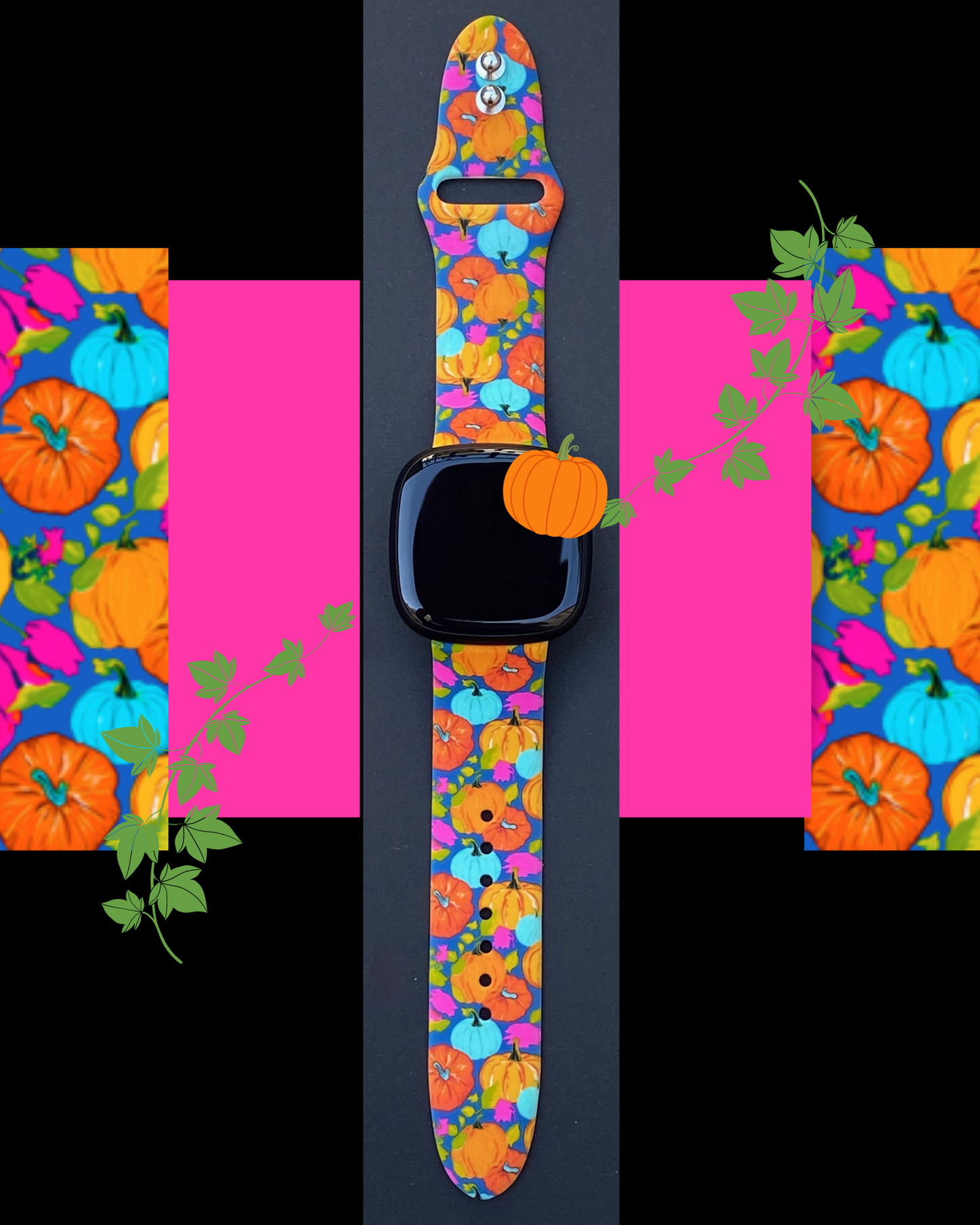 Pumpkins Fitbit Versa 3/Versa 4/Sense/Sense 2 Watch Band