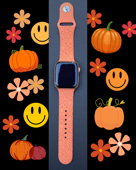 Smiley Pumpkins Apple Watch Band