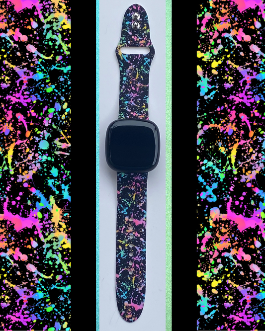 Paint Splatter Fitbit Versa 3/Versa 4/Sense/Sense 2 Watch Band