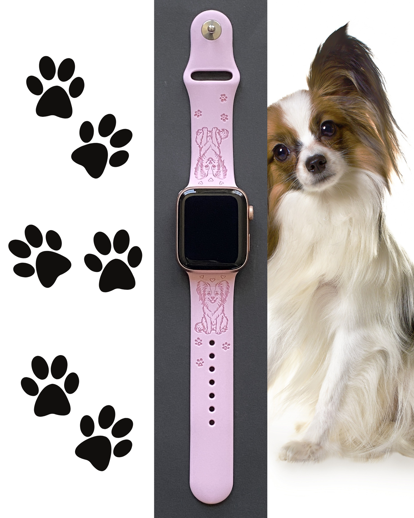 Papillon Dog Watch Band For Apple Watch