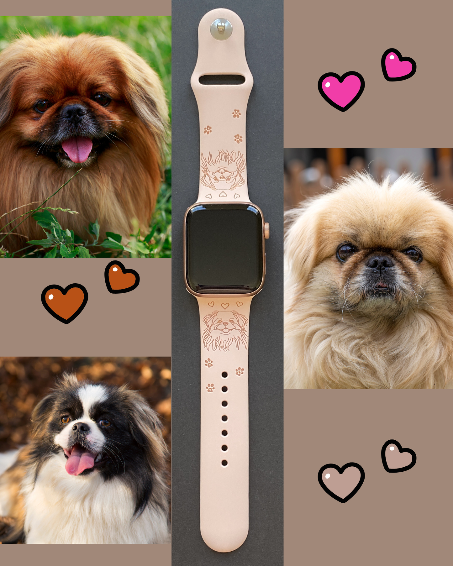 Pekingese Dog Watch Band For Apple Watch