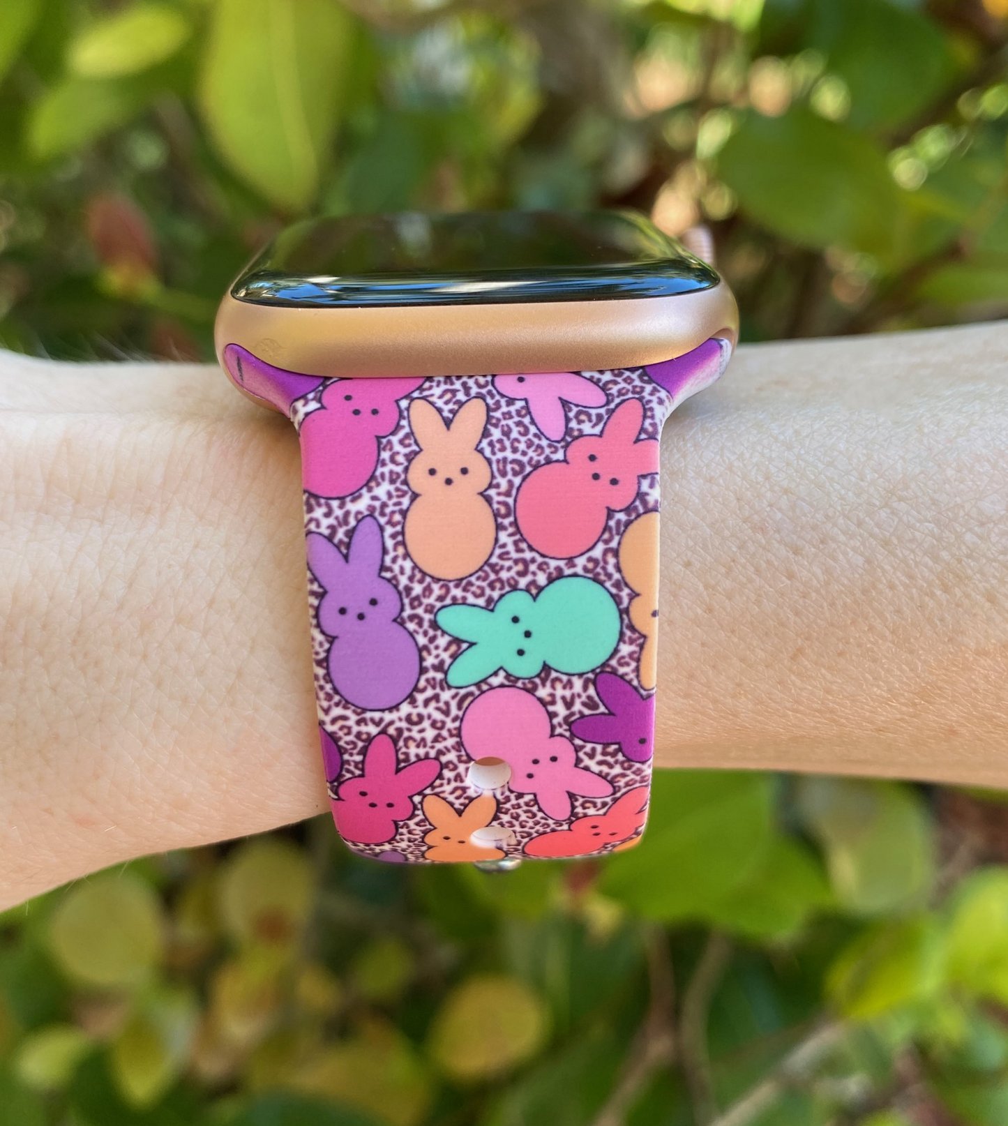 Leopard Peeps Apple Watch Band