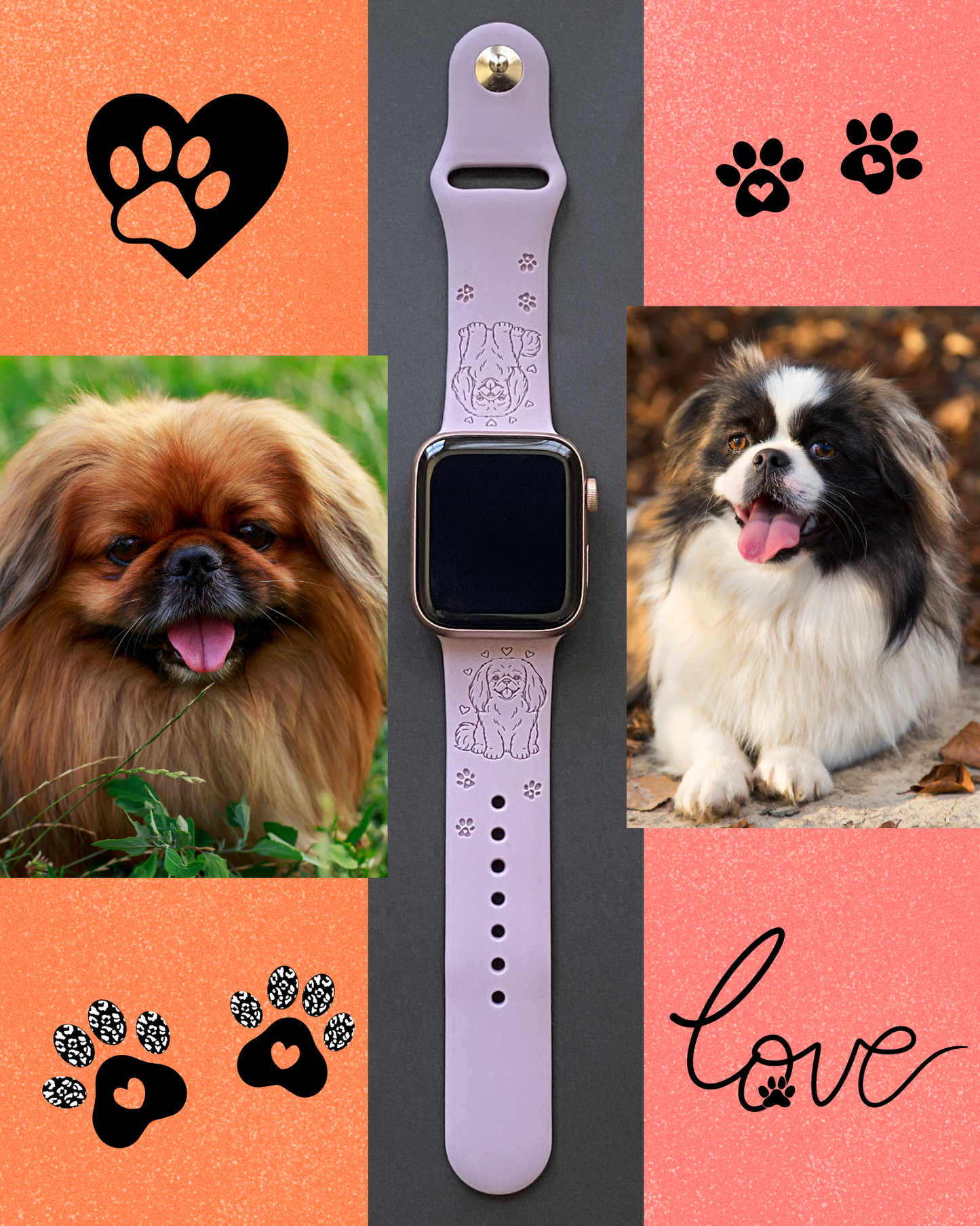 Pekingese Dog Watch Band For Apple Watch