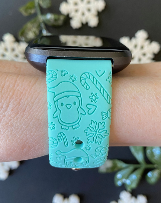 Winter Penguins Fitbit Versa 1/2 Watch Band