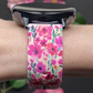 Pink Wildflowers Samsung Galaxy Watch Band