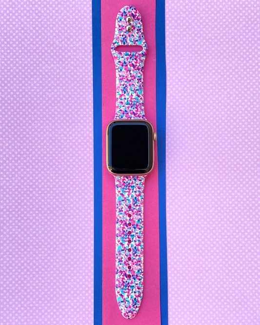 Bubble Gum Splatter Apple Watch Band